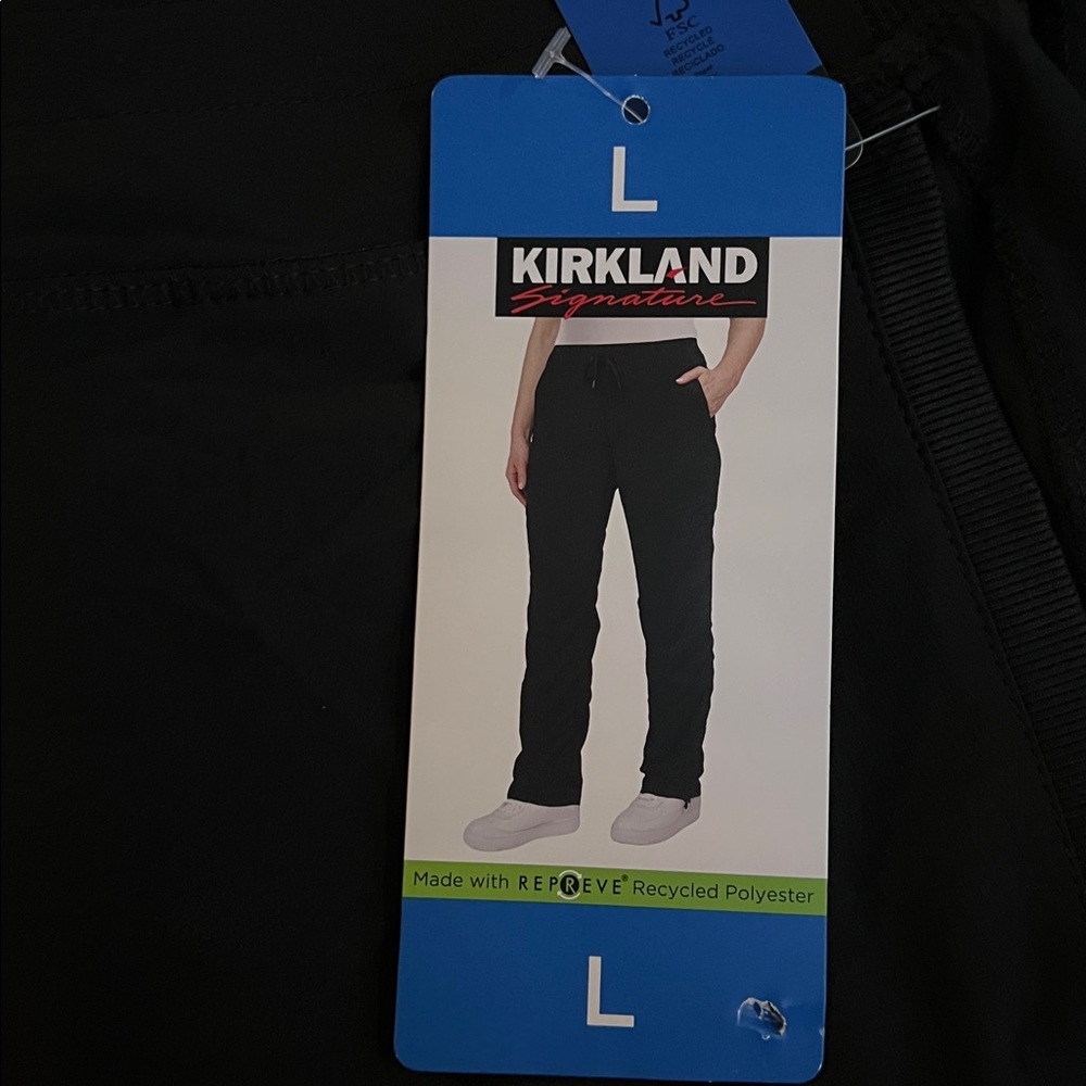 NWT Kirkland Signature Ladies Active Pants‎ Black - Picture 6 of 7